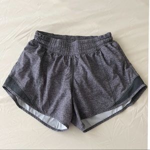 Lululemon Grey Hotty Hot Shorts, Size 4 tall